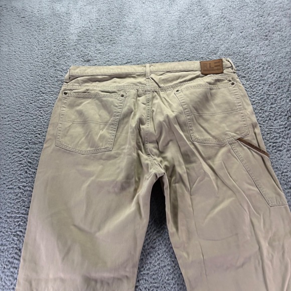 Vintage Ralph Lauren Polo Jeans Chino Pants Mens 40x30 Beige Carpenter C-5 - Picture 7 of 12